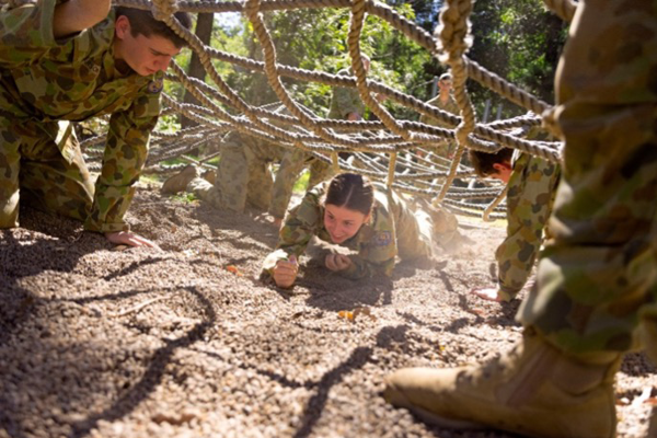 Cadets building friendships during training